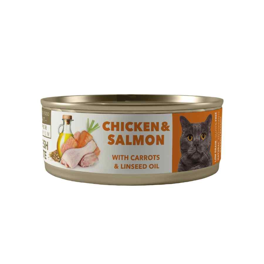 Amity Chicken And Salmon Adult Cat Wet Food 80 Gr image number null